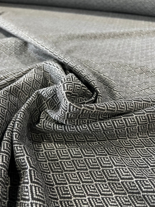 Jeremy 012 jersey jacquard structured black grey