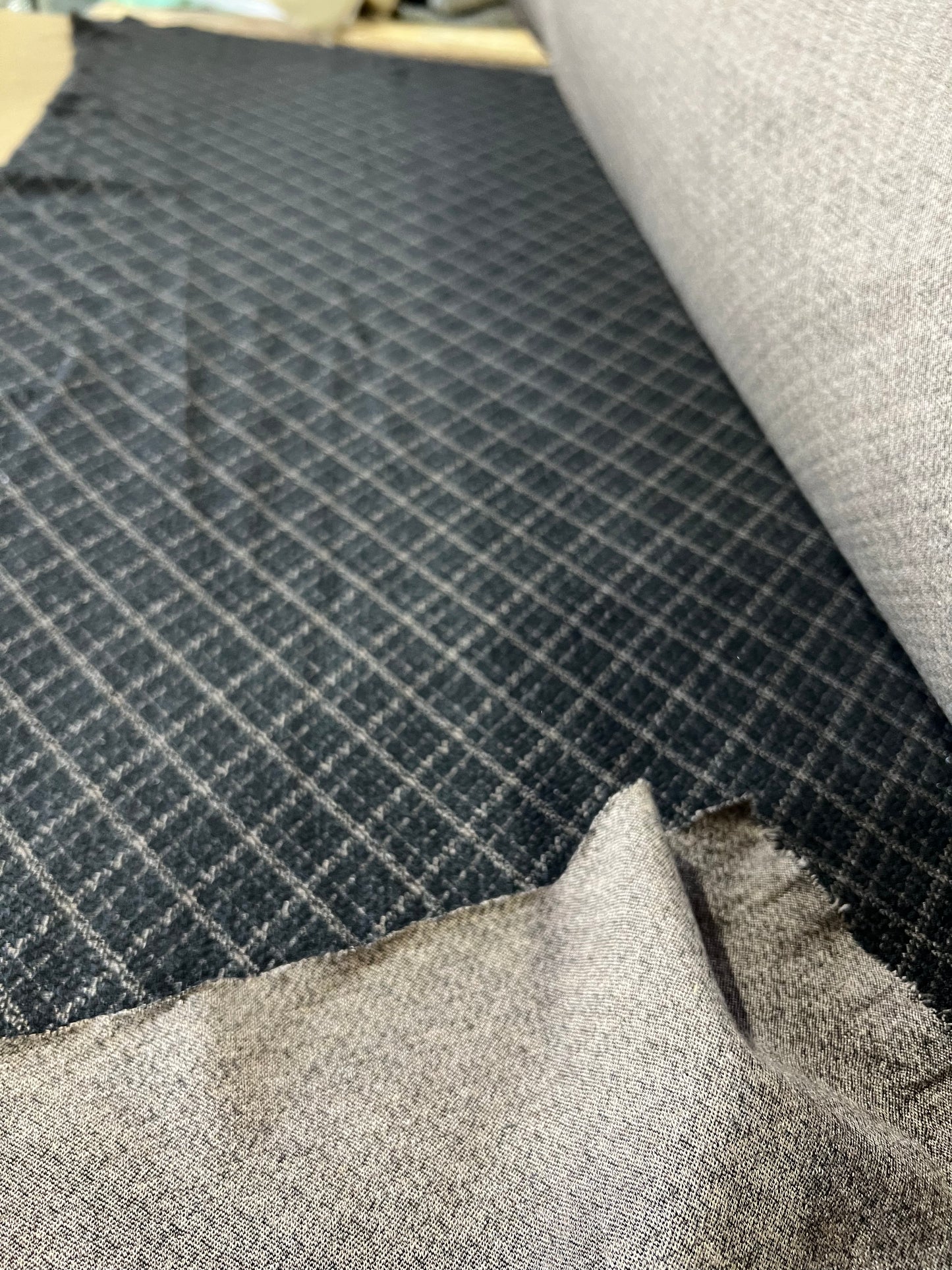 Jeremy 013 jersey jacquard structured black beige