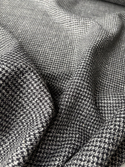LORO 218 Dogtooth black/white wool Loro Piana