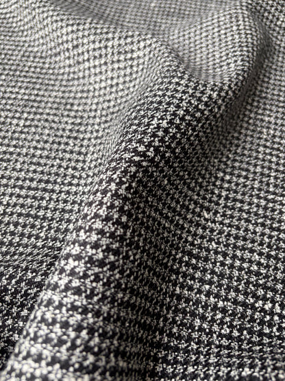 LORO 218 Dogtooth black/white wool Loro Piana