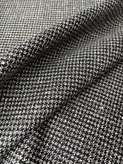 LORO 218 Dogtooth black/white wool Loro Piana