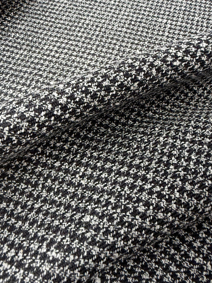 LORO 218 Dogtooth black/white wool Loro Piana