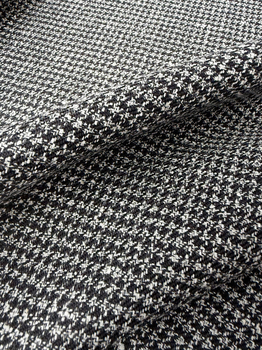 LORO 218 Dogtooth black/white wool Loro Piana