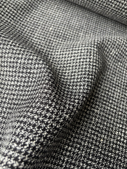 LORO 218 Dogtooth black/white wool Loro Piana