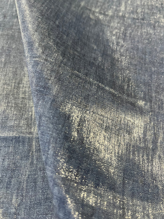 AXELLE 004 coated linen indigo
