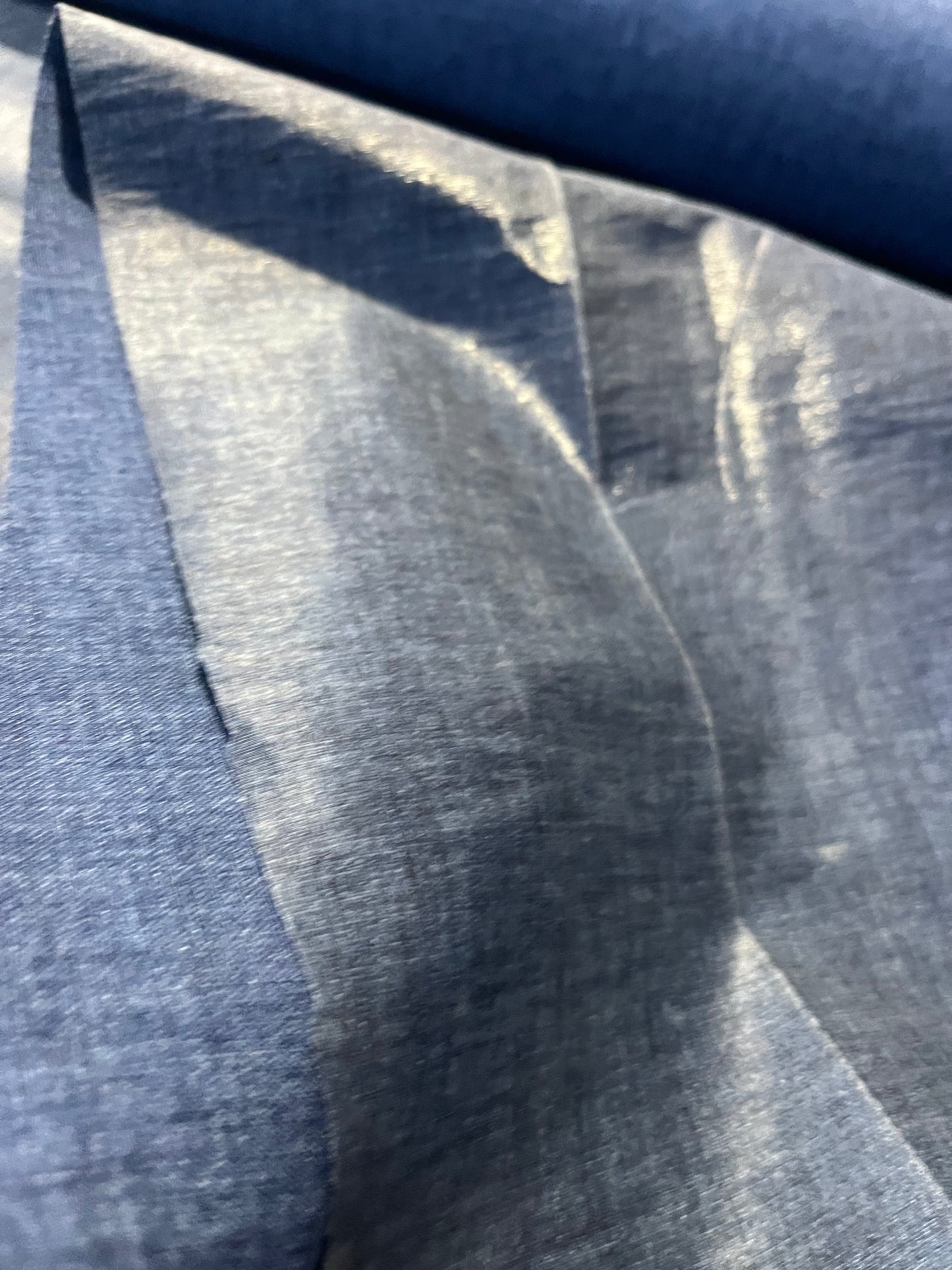 AXELLE 004 coated linen indigo