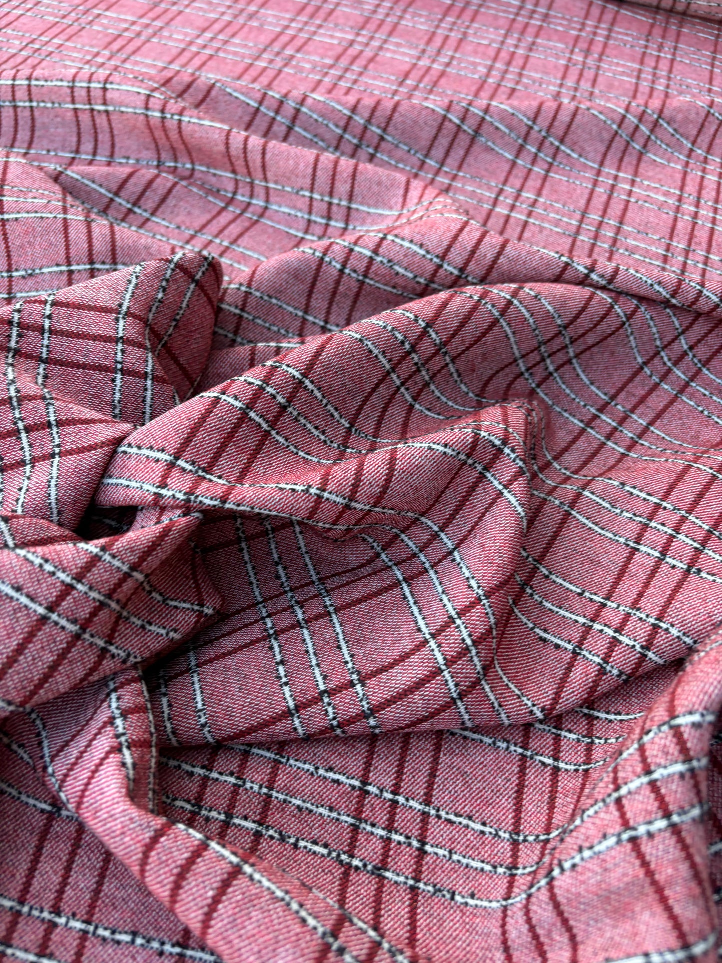 BART 024 red colourwoven cotton check