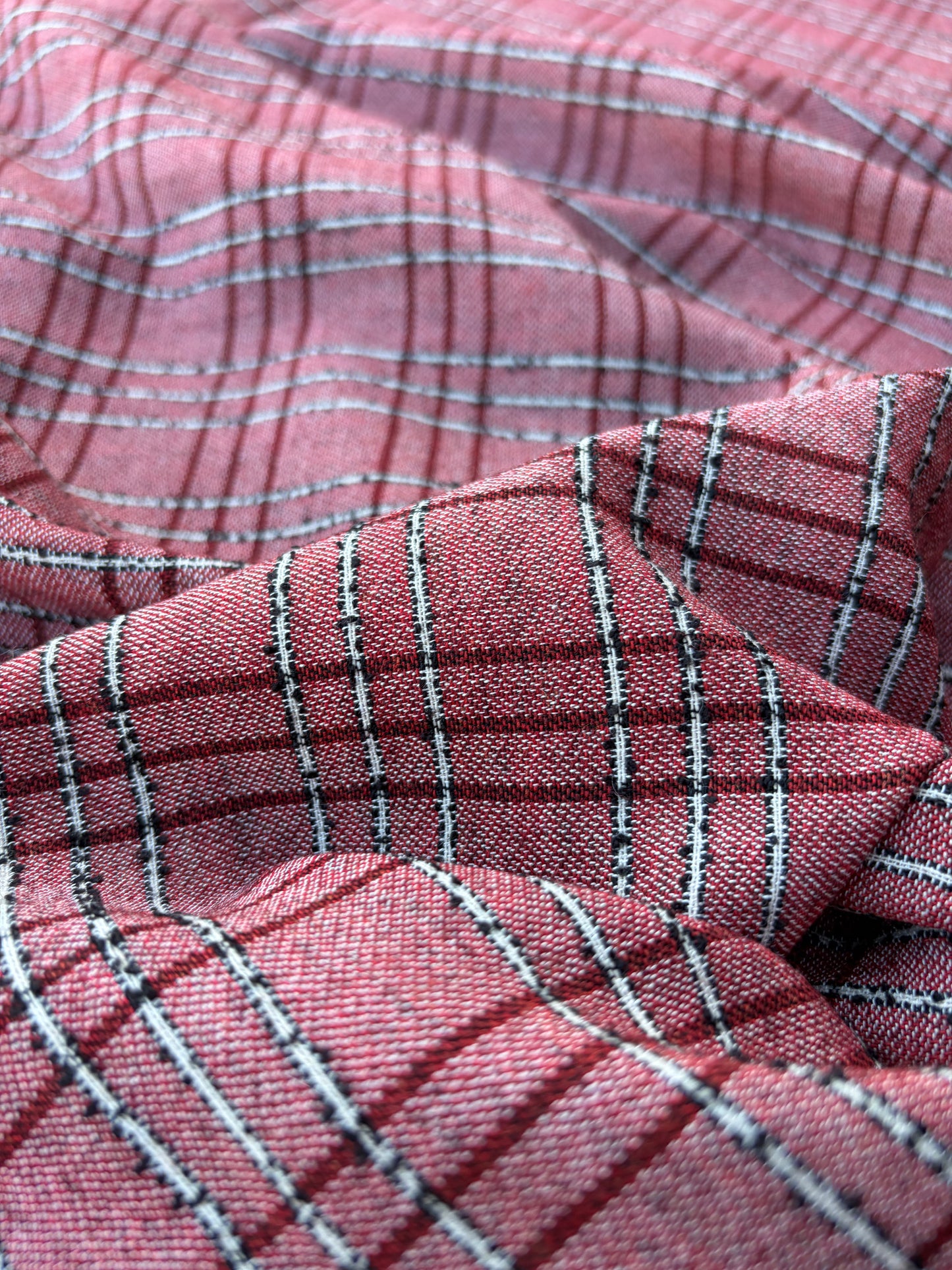 BART 024 red colourwoven cotton check