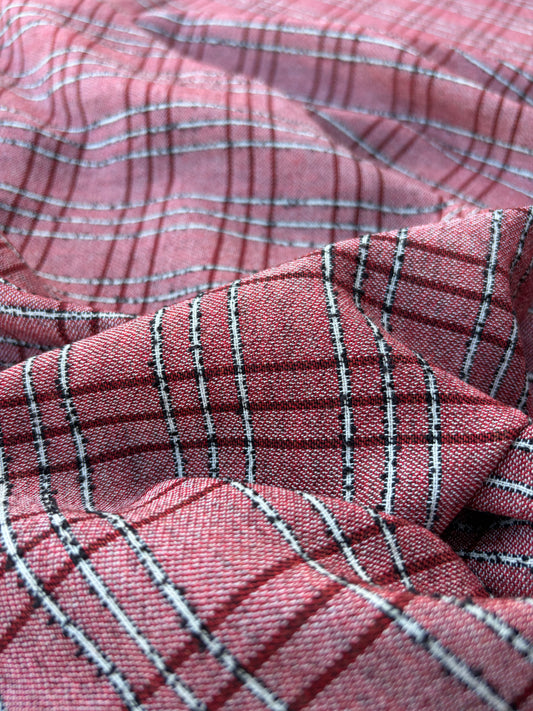 BART 024 red colourwoven cotton check