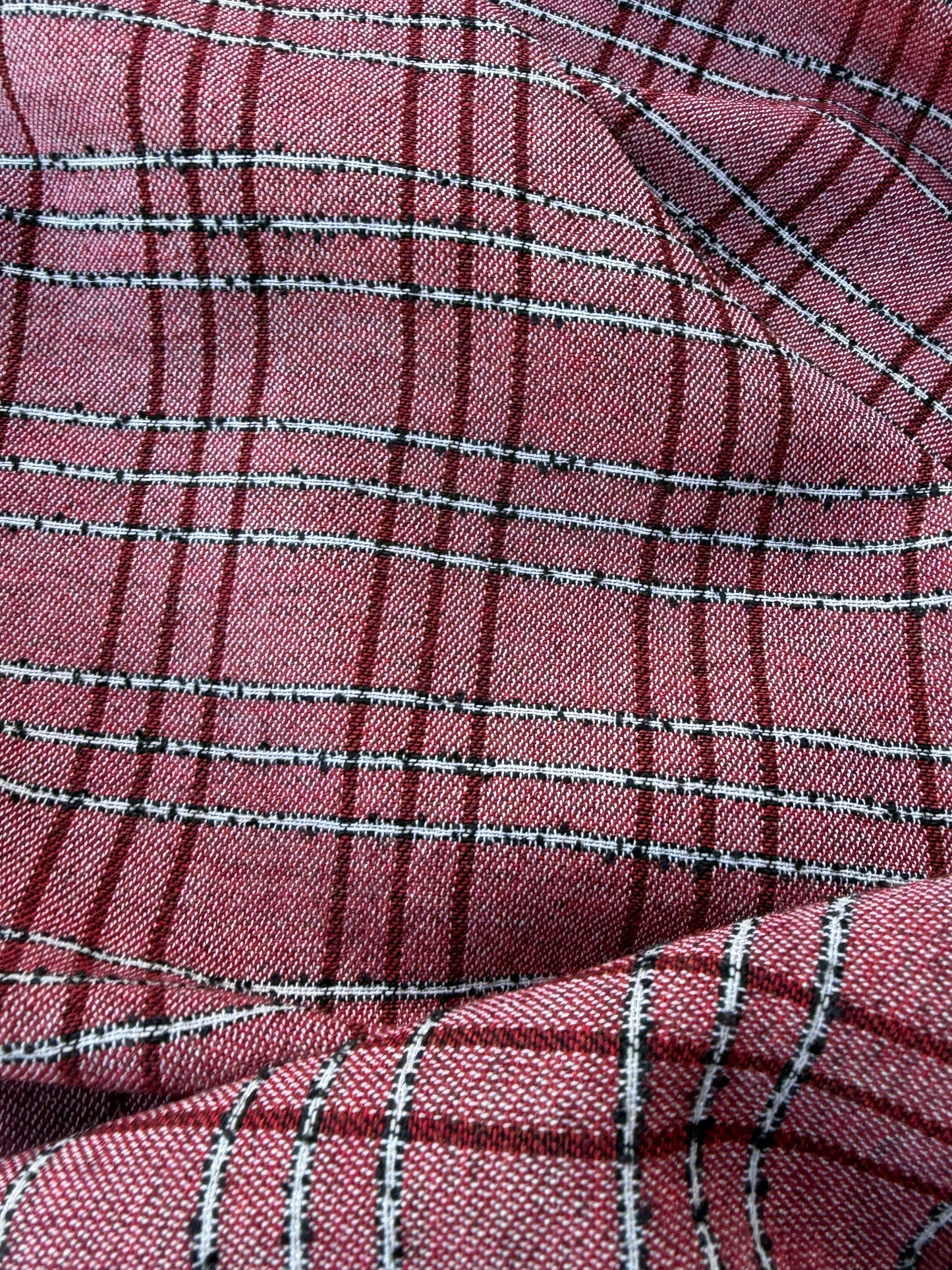 BART 024 red colourwoven cotton check