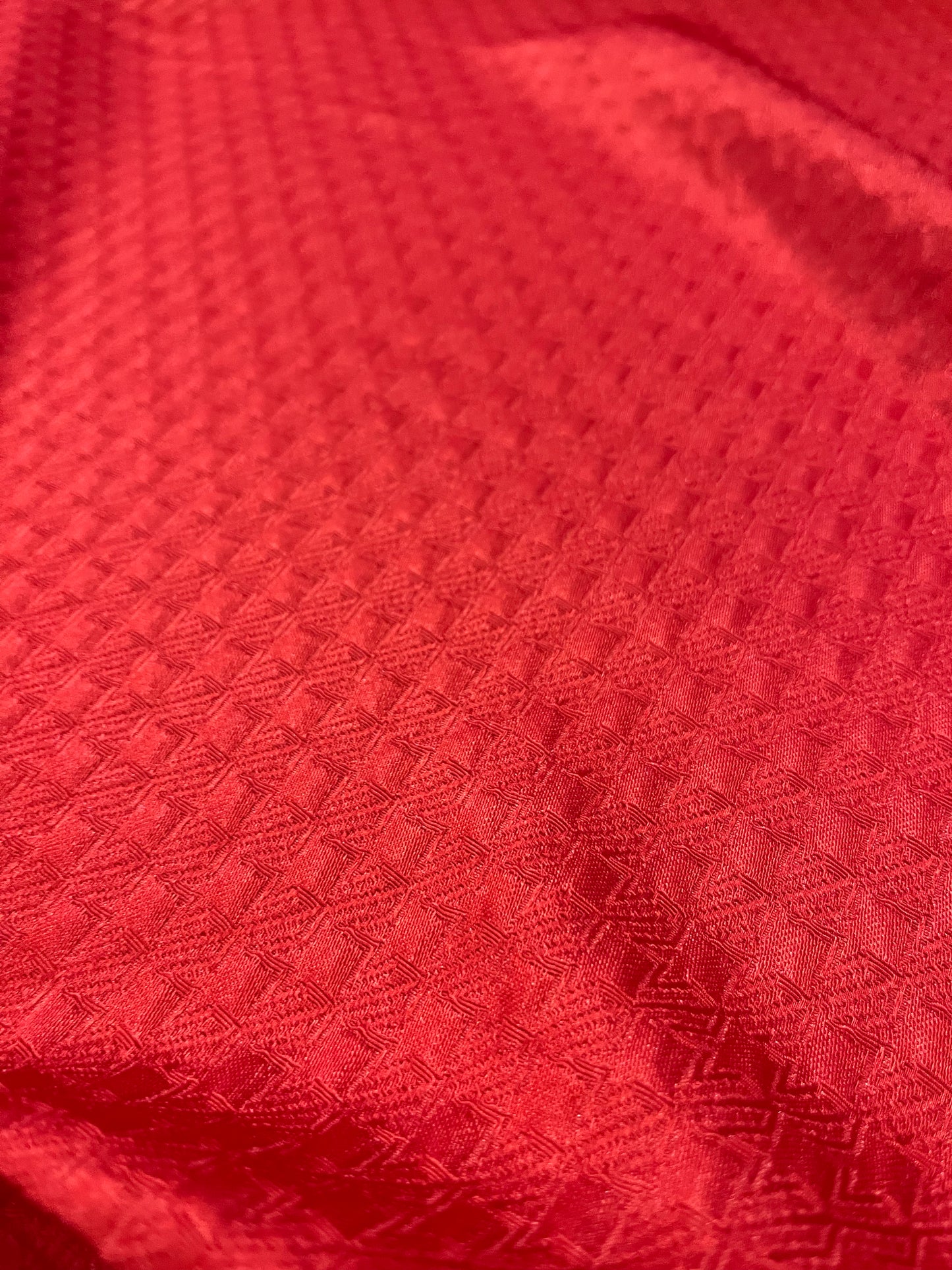 G02 red jacquard cotton/silk