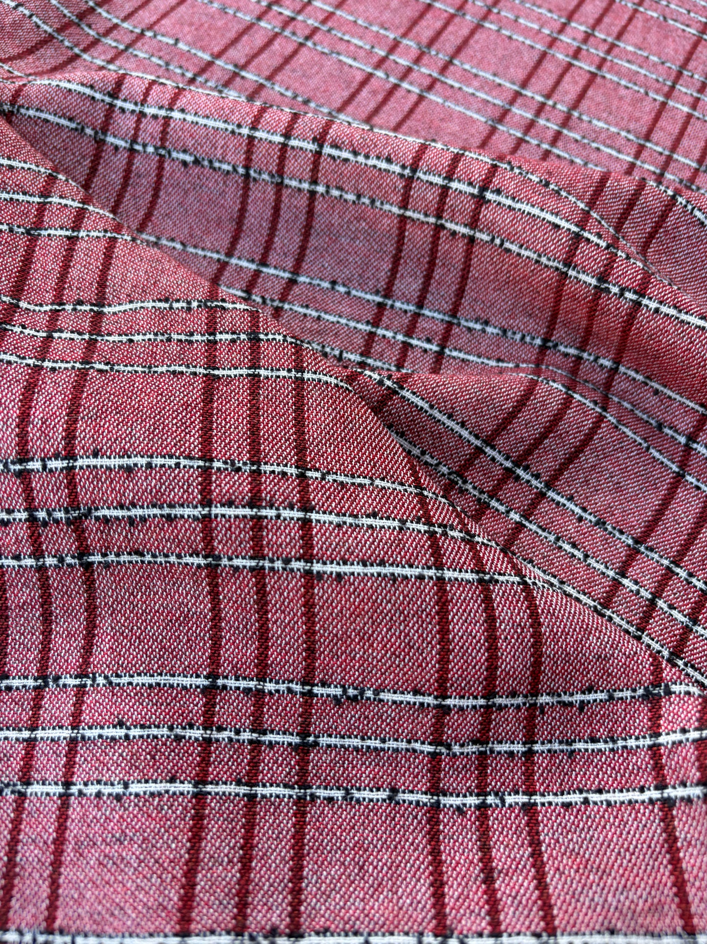 BART 024 red colourwoven cotton check