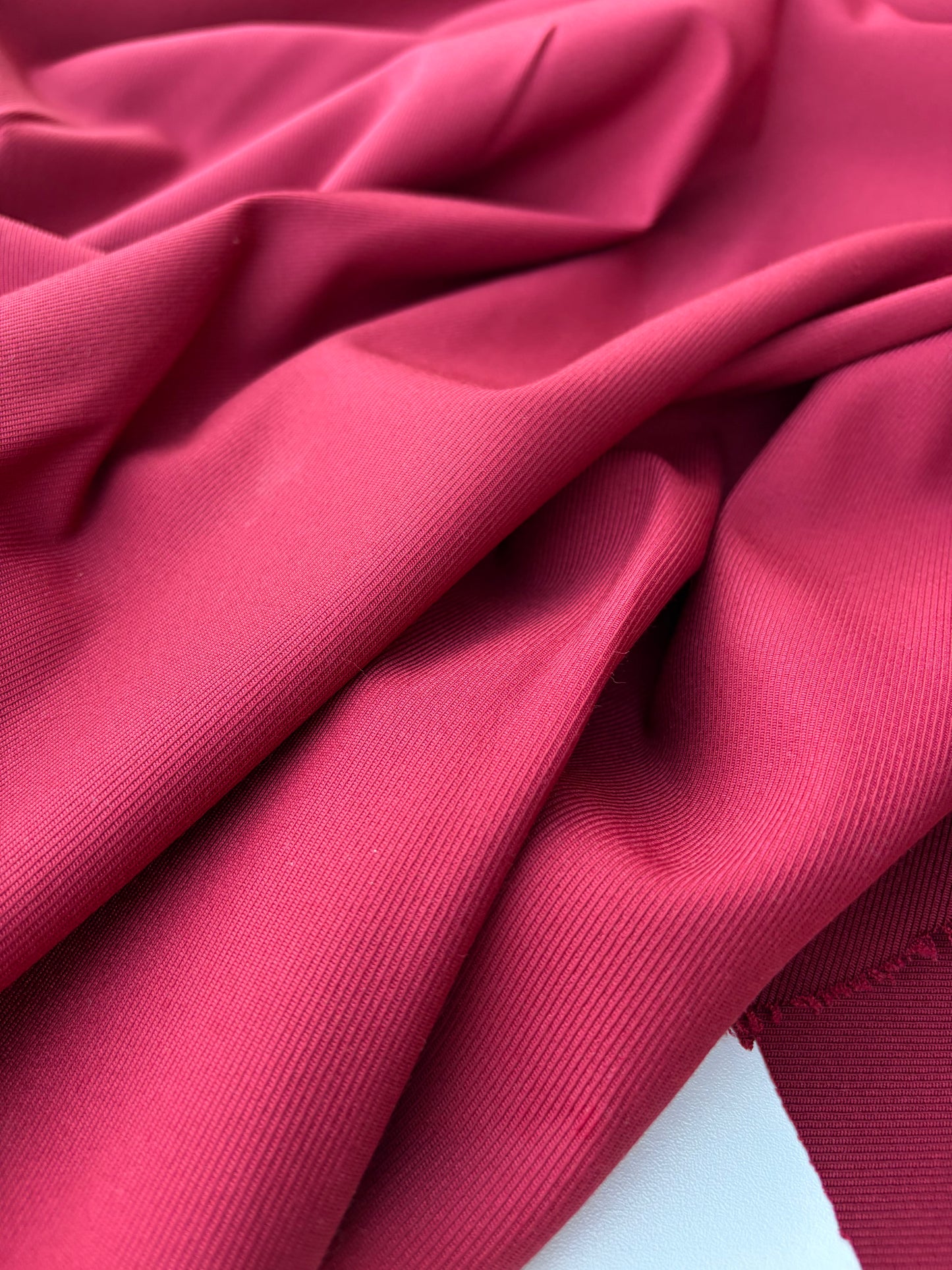 BART 028 cherry coloured heavy tricotine stretch