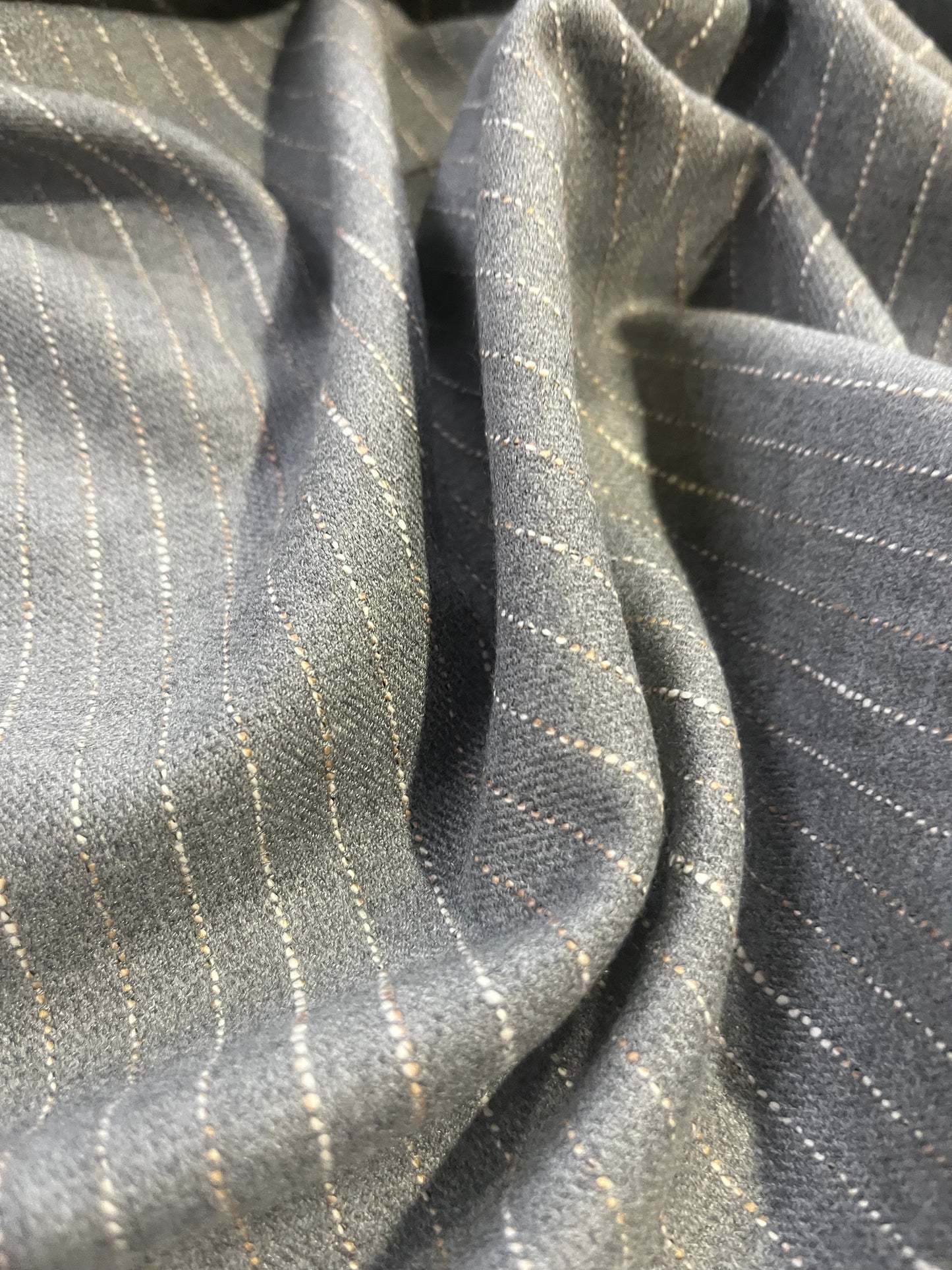 LC LOTTI 027 woven stripe cotton grey pinstripes