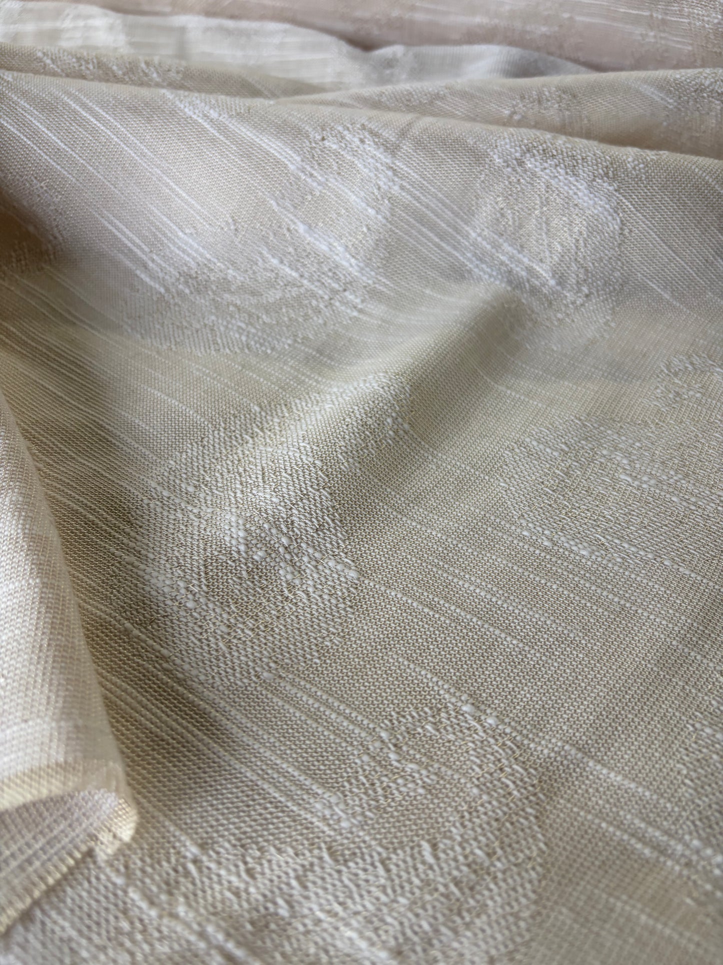 STAN 010 linen/silk jacquard white