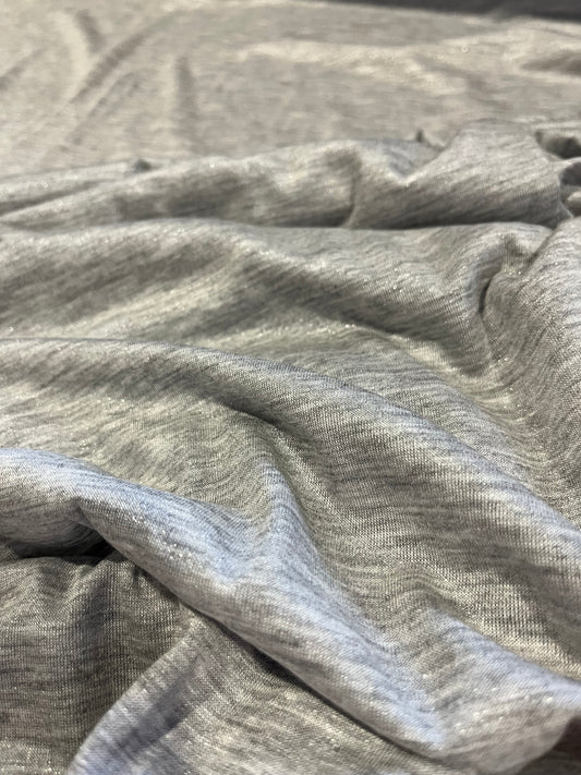 SUNDAY 005 jersey viscose grey with silver coating