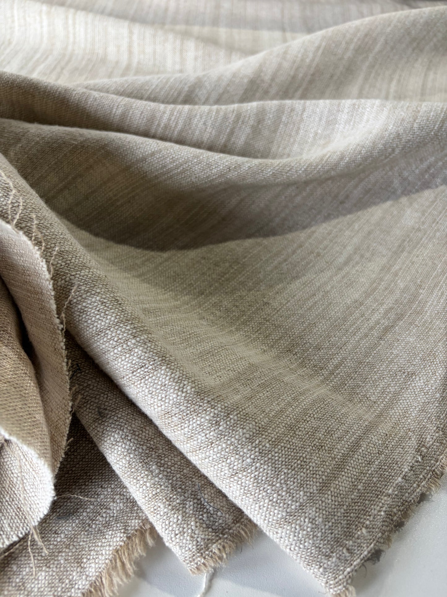 STAN 013 washed  cotton linen light khaky