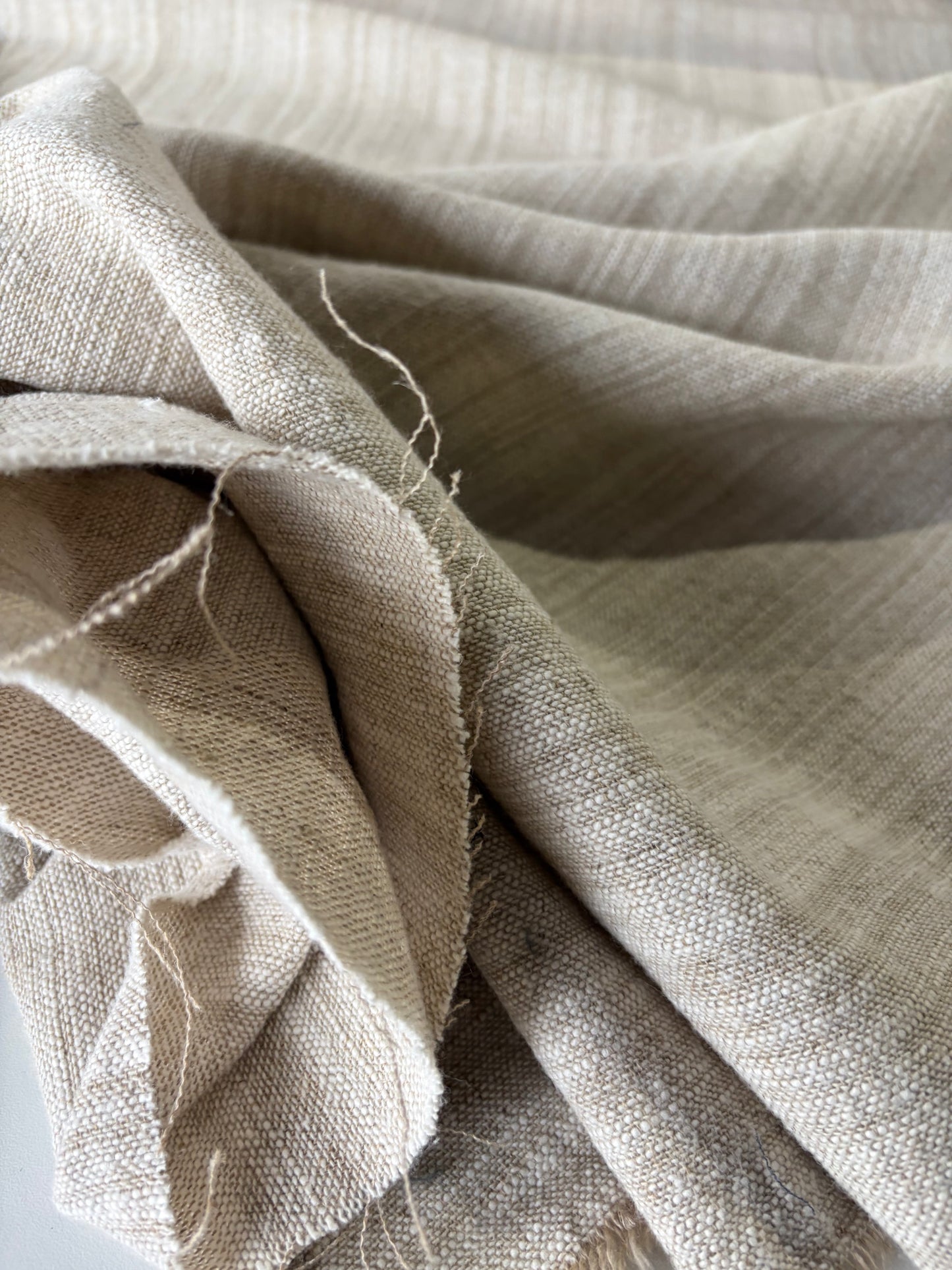 STAN 013 washed  cotton linen light khaky