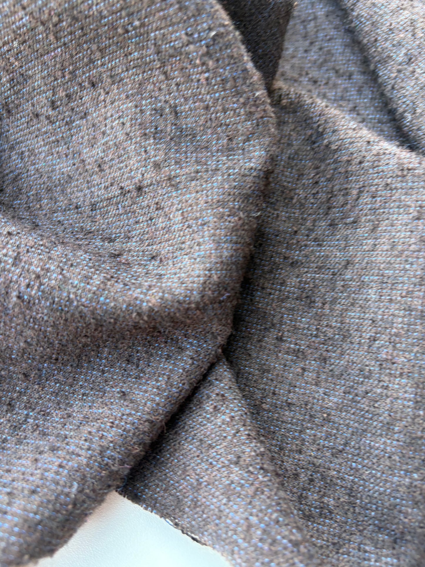 BART 035 brown/blue fil à fil wool