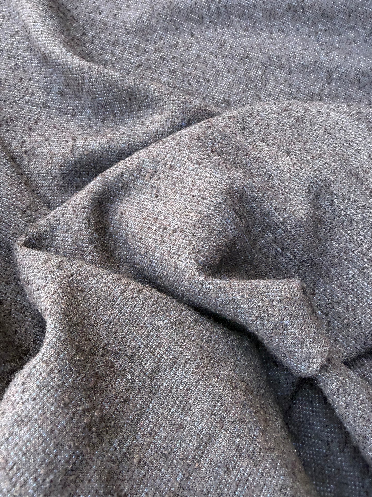 BART 035 brown/blue fil à fil wool