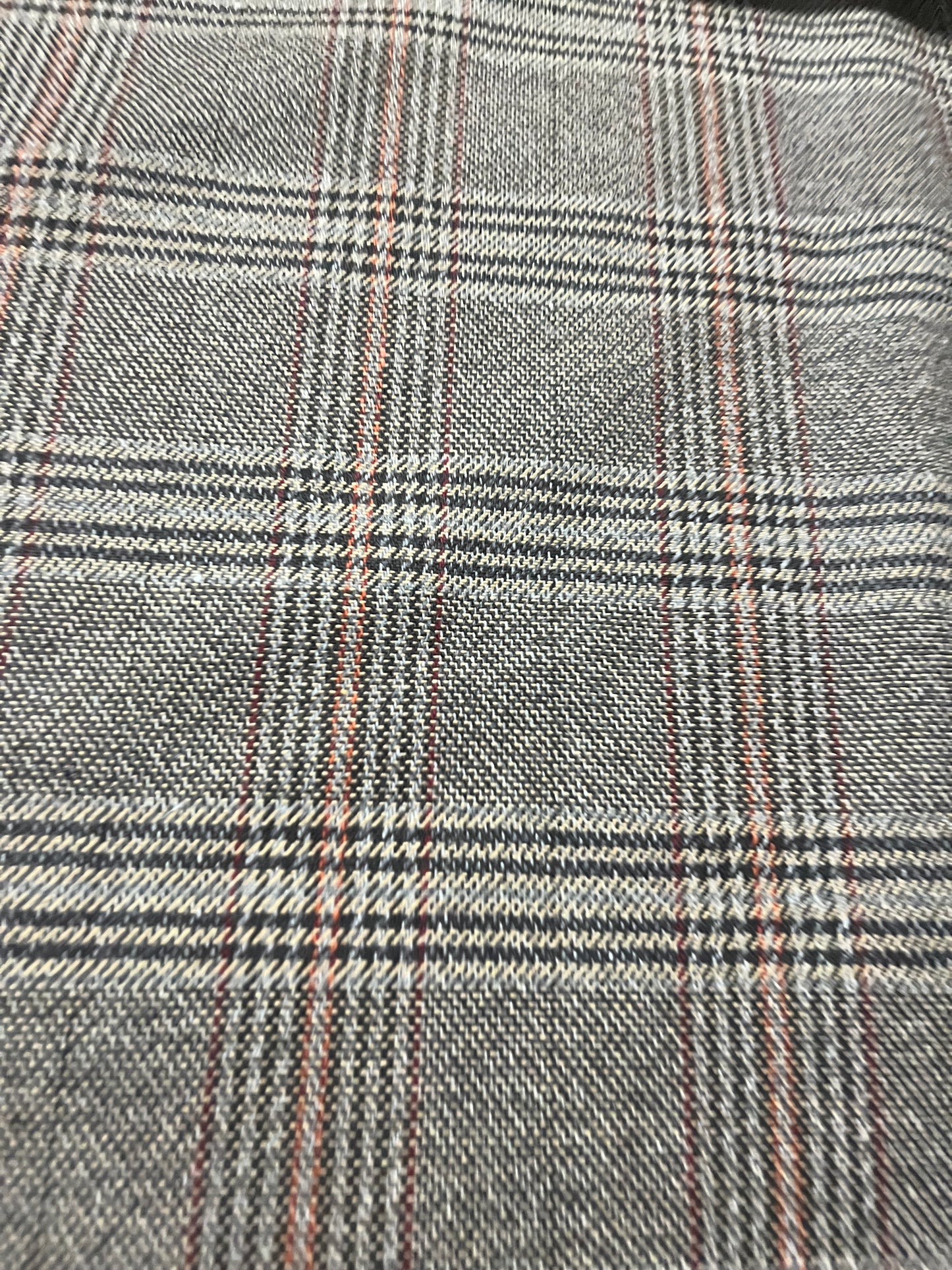 AGATHE 003 heavy wool check Prince of Wales brown