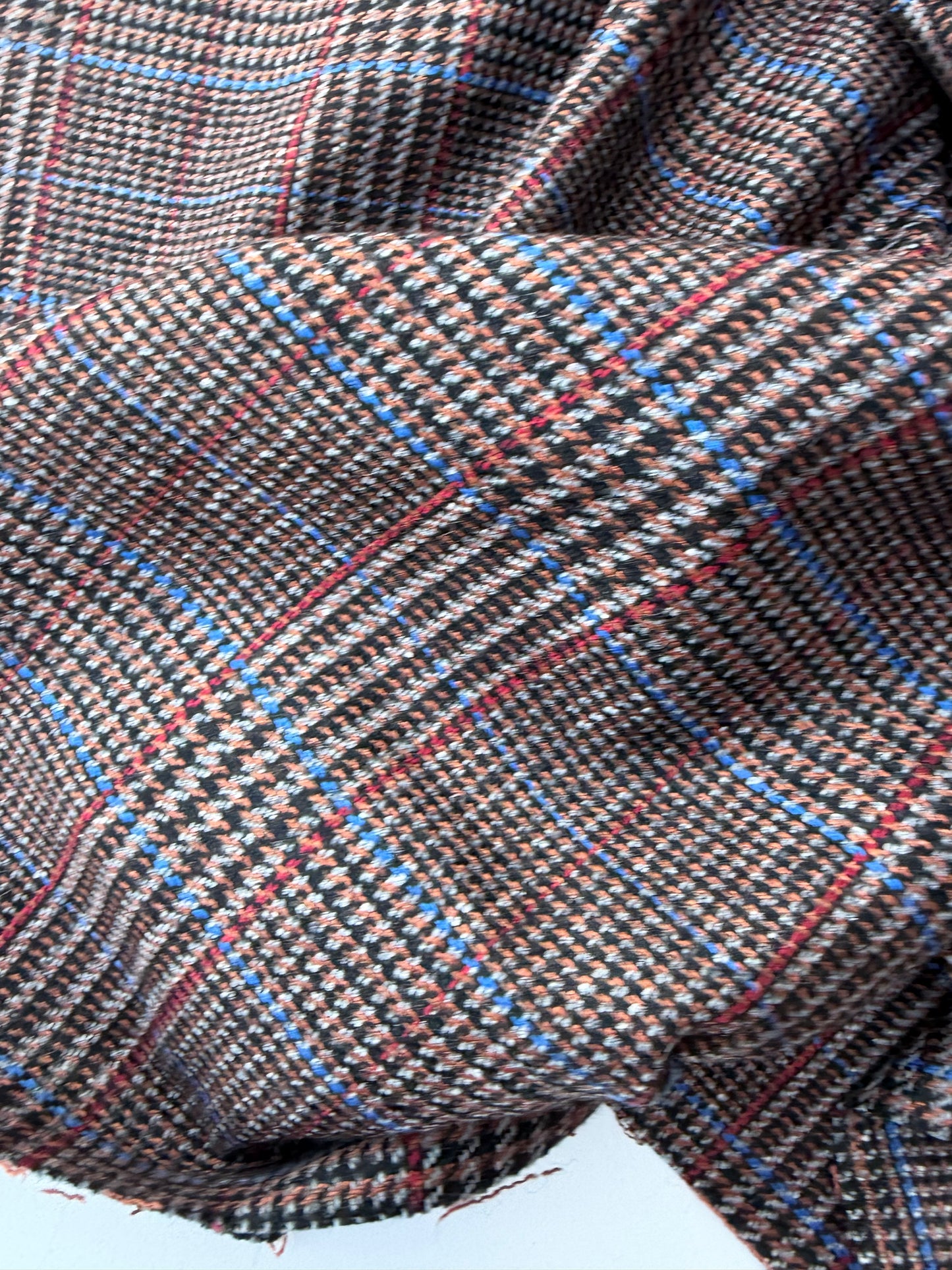 BART 039 brown/blue checkered wool