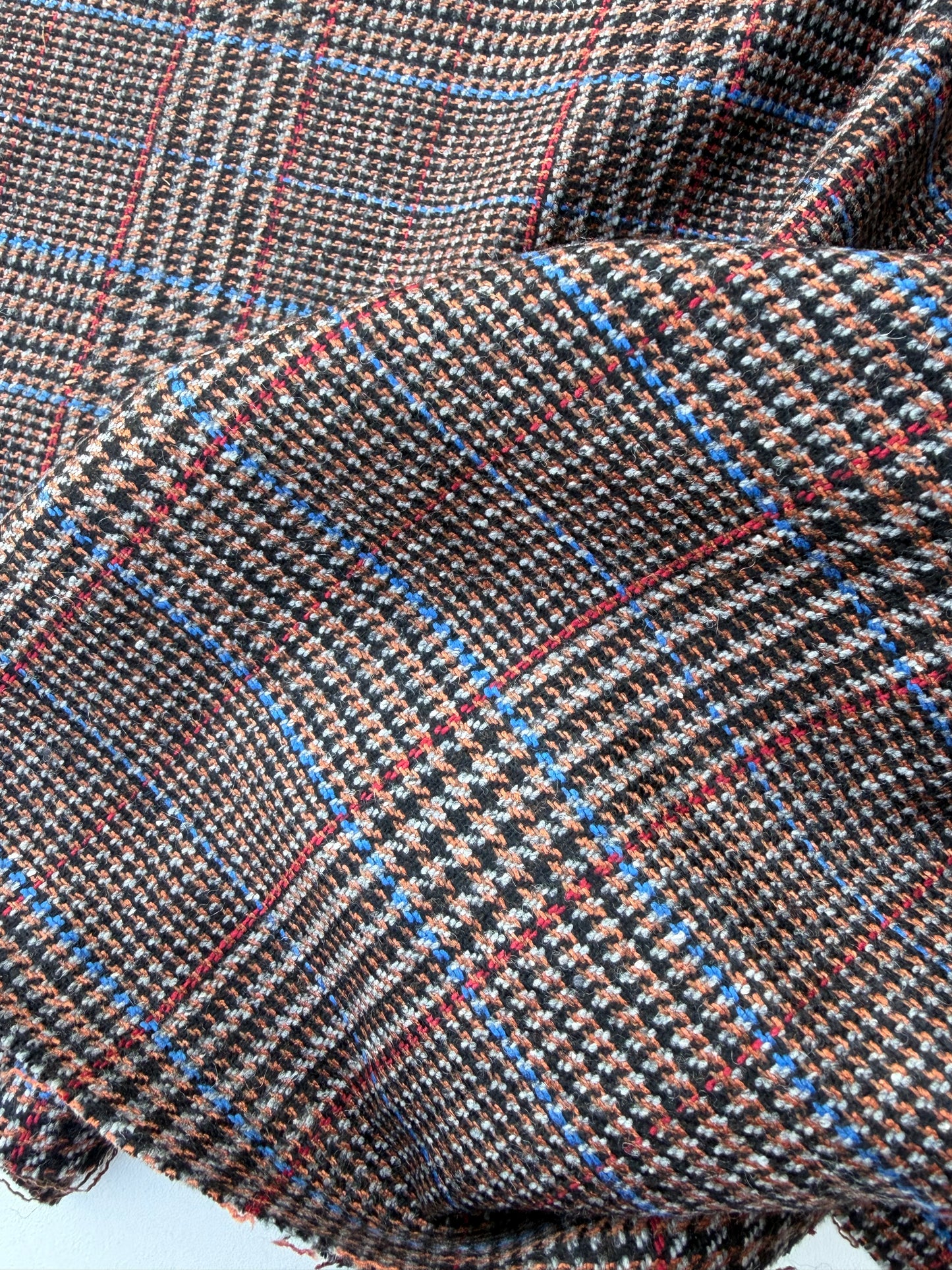 BART 039 brown/blue checkered wool