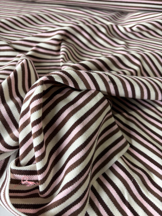 STAN 020 cotton jersey piqué stripes)