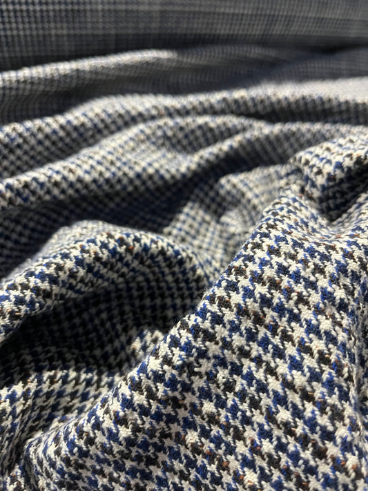 AGATHE 006 washed wool bouclette check vintage look