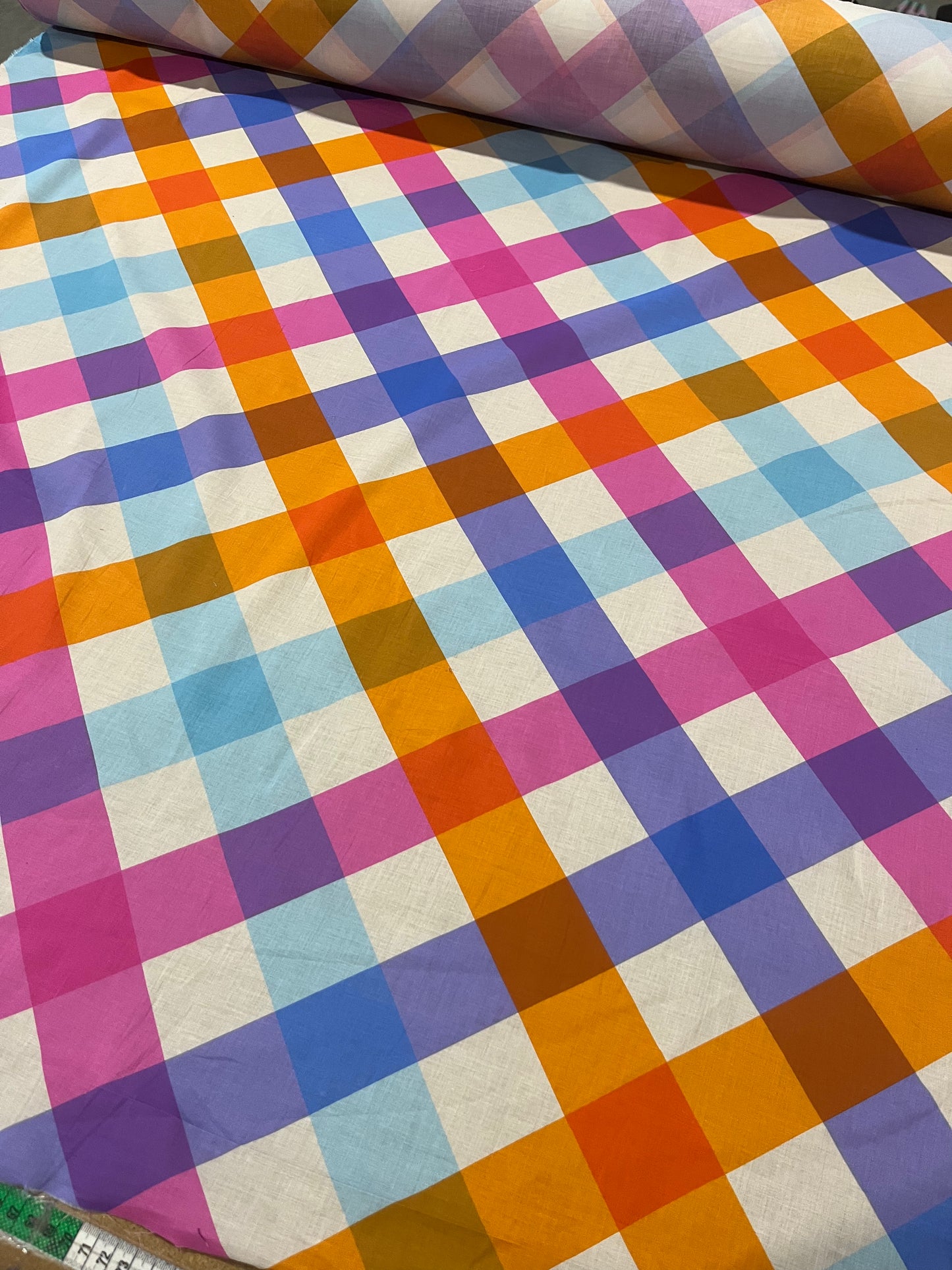 LC Mattia cotton bright diagonal check