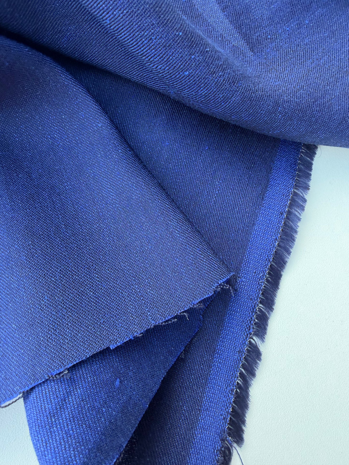 BART 040 cobalt blue colourwoven stretch linen
