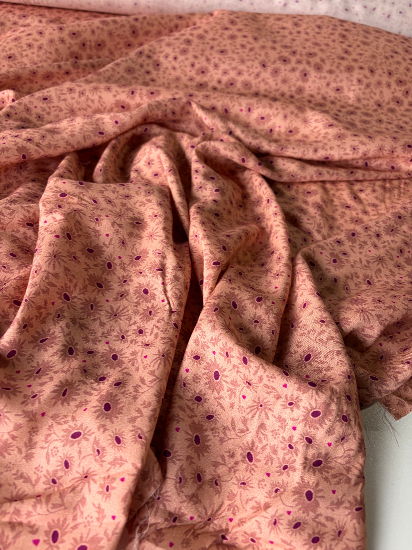 PC STAN 021 viscose flowerprint old pink/purple