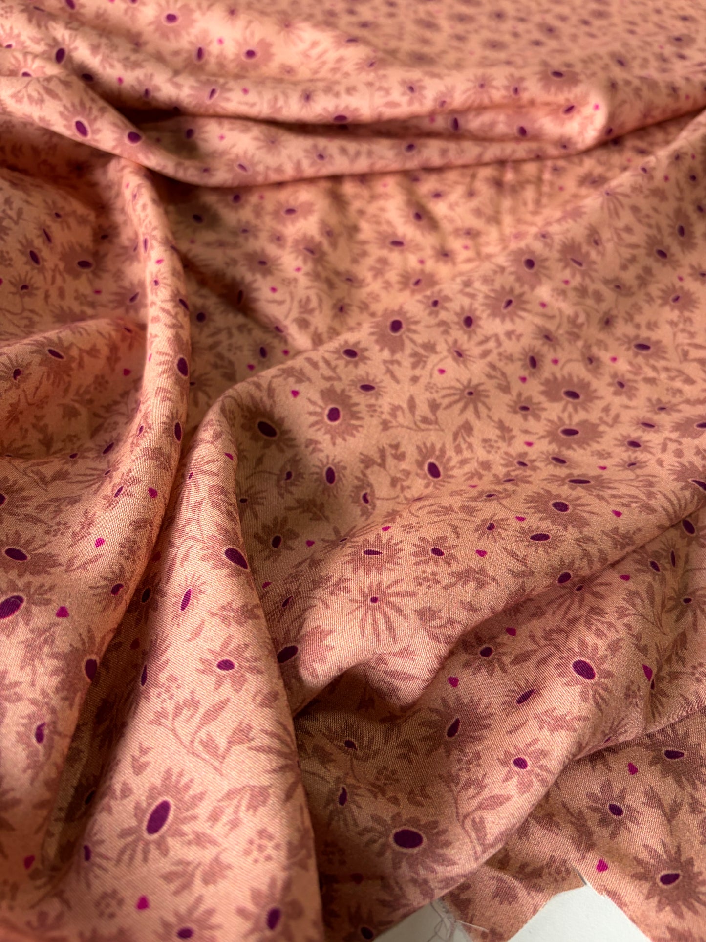 PC STAN 021 viscose flowerprint old pink/purple
