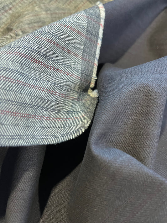 LC Plated herringbone denim