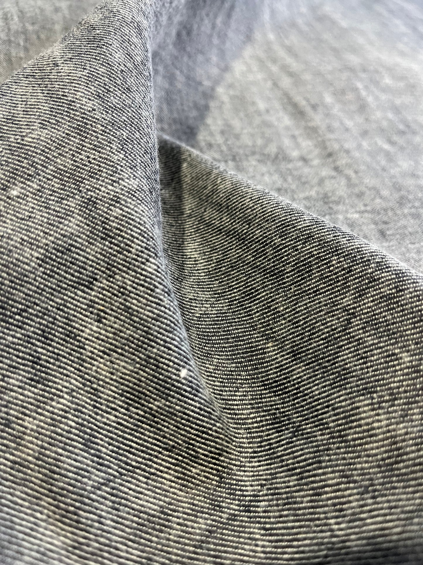 F001 Wool denim herringbone