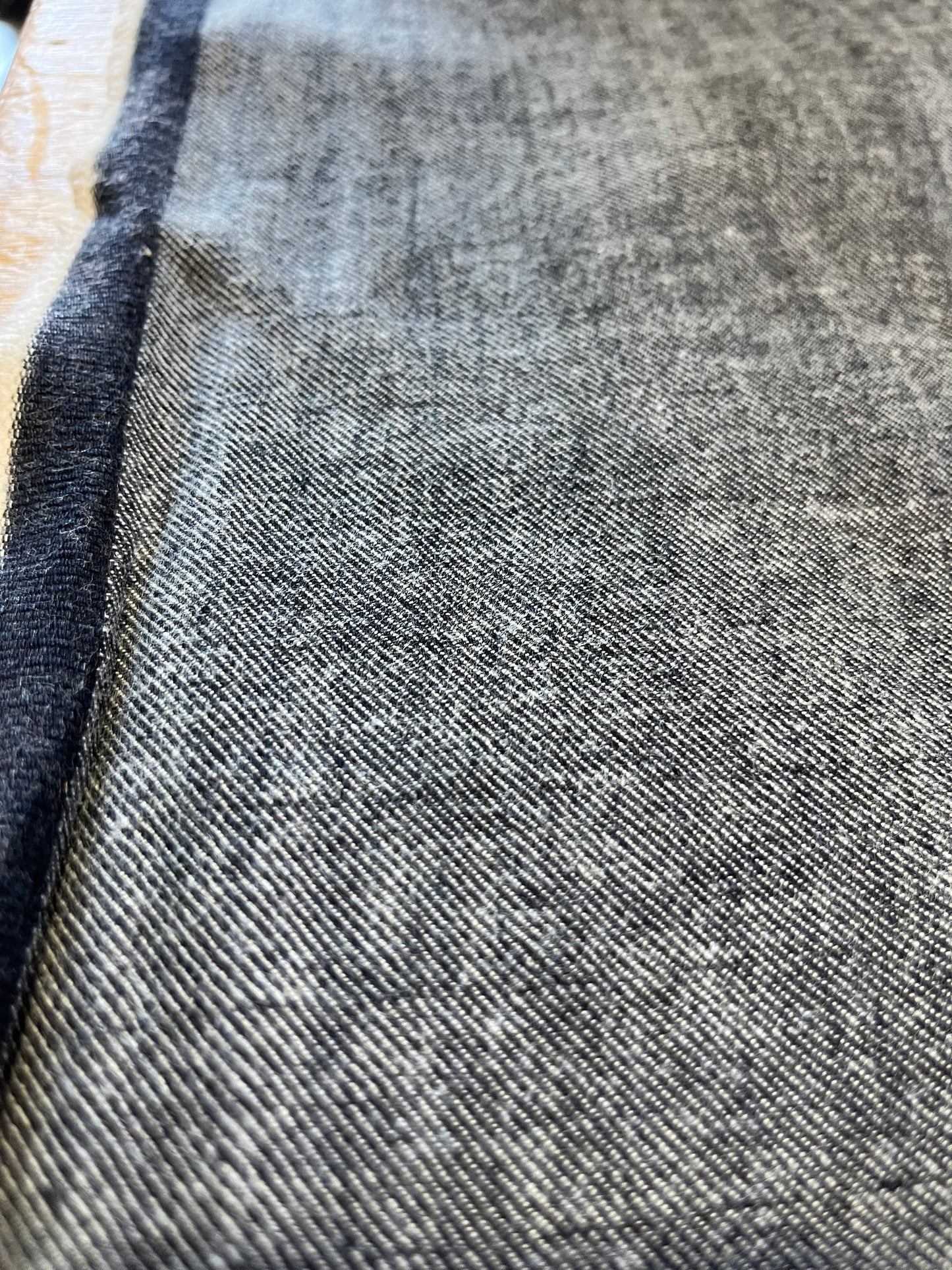 F001 Wool denim herringbone