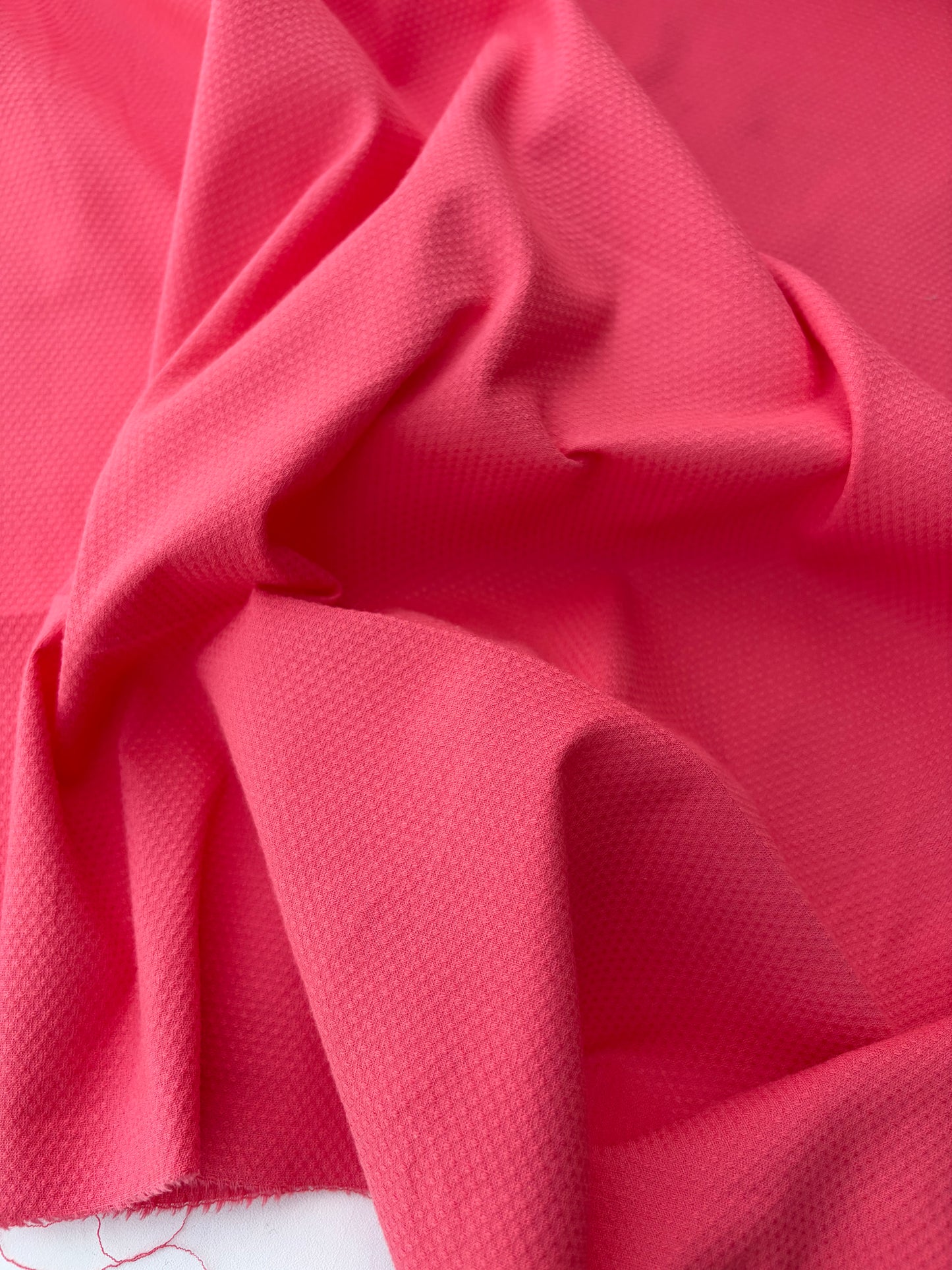 BART 044 coral cotton stretch piqué
