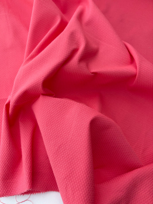 BART 044 coral cotton stretch piqué