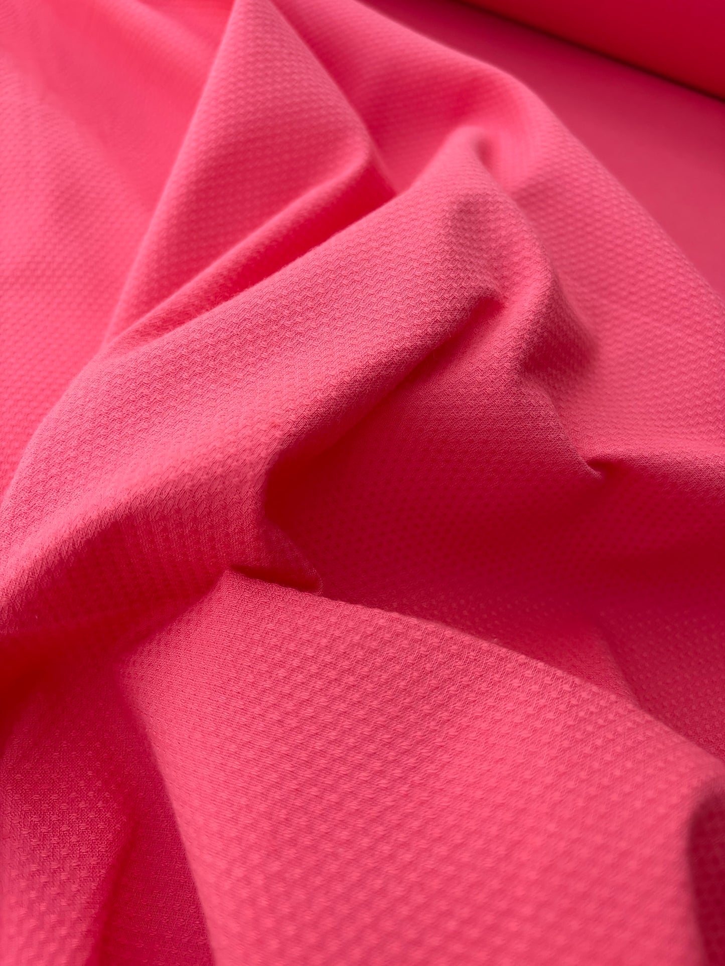 BART 044 coral cotton stretch piqué
