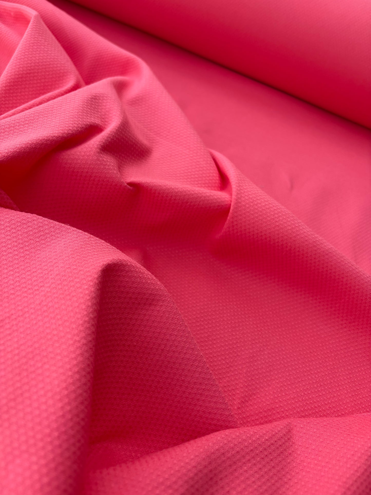 BART 044 coral cotton stretch piqué