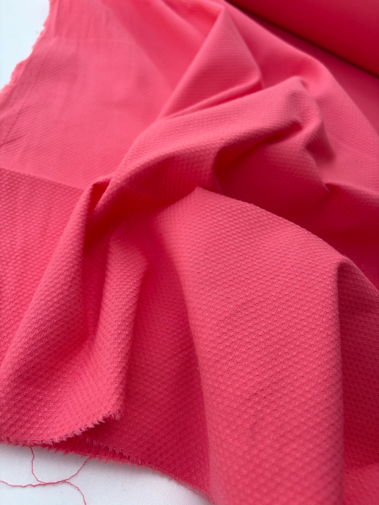BART 044 coral cotton stretch piqué