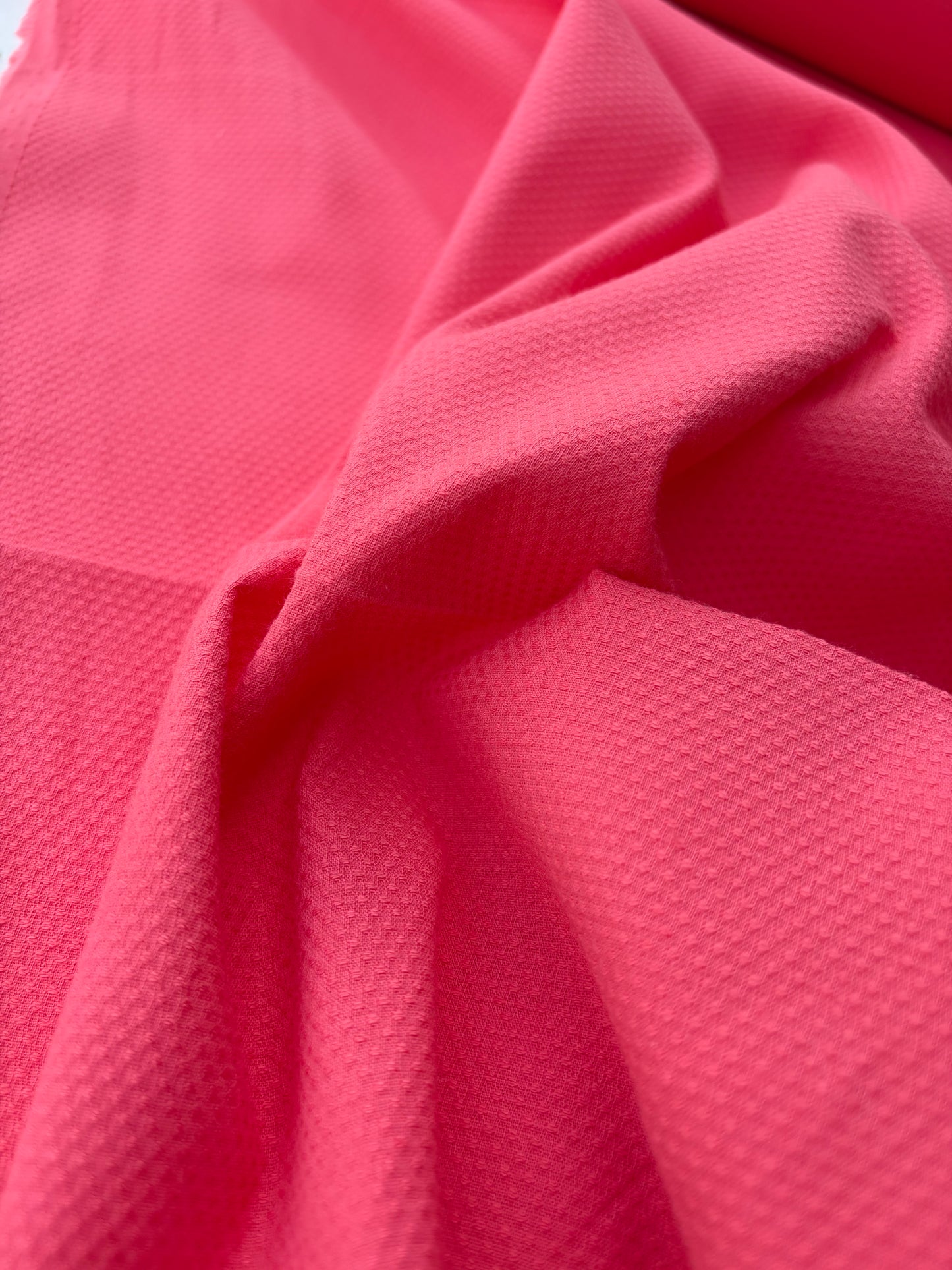 BART 044 coral cotton stretch piqué