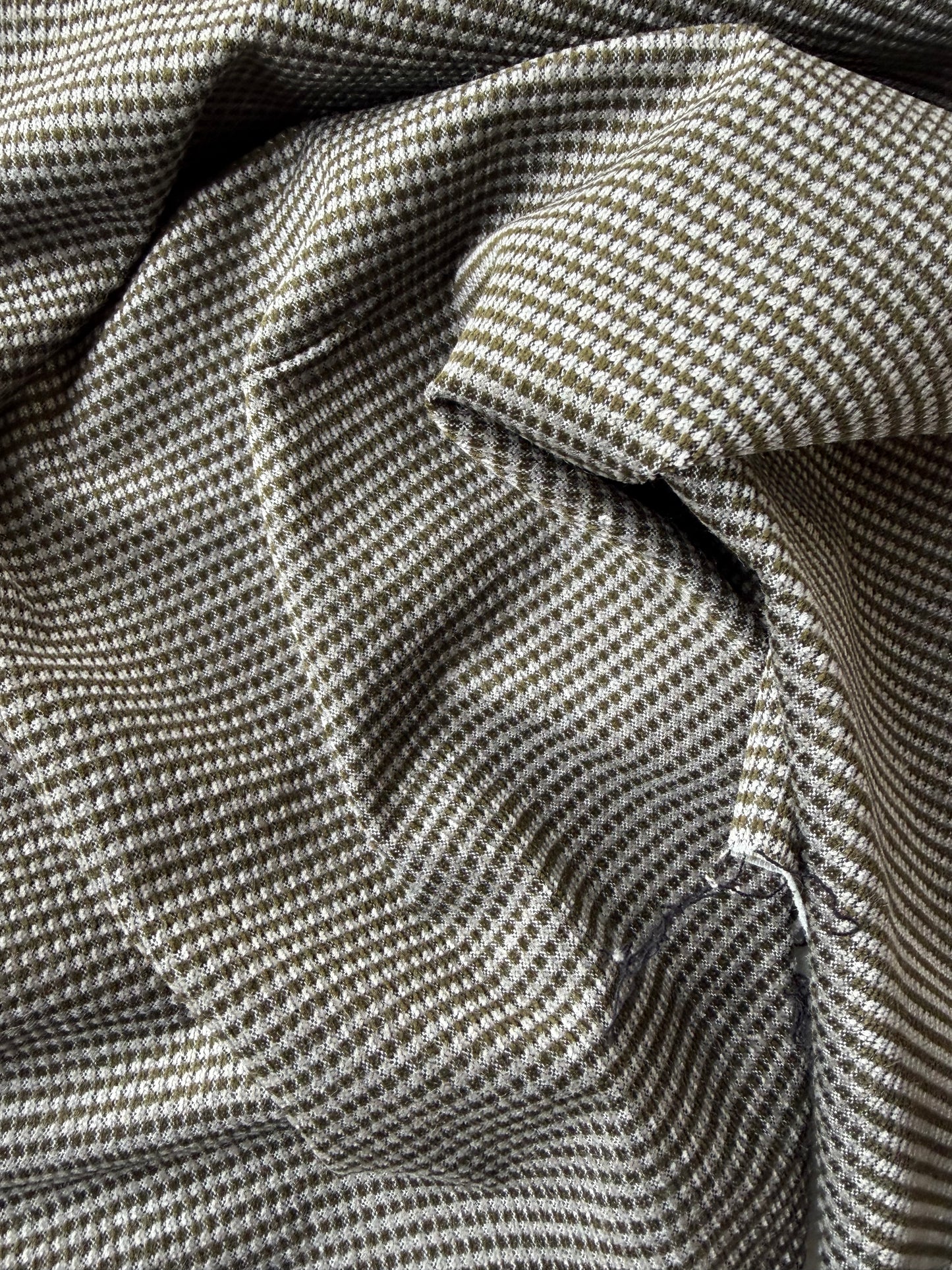 AMI 2.04 khaky yarn dyed  stretch checks
