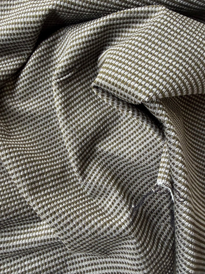 PC AMI 2.04 khaky yarn dyed  stretch checks