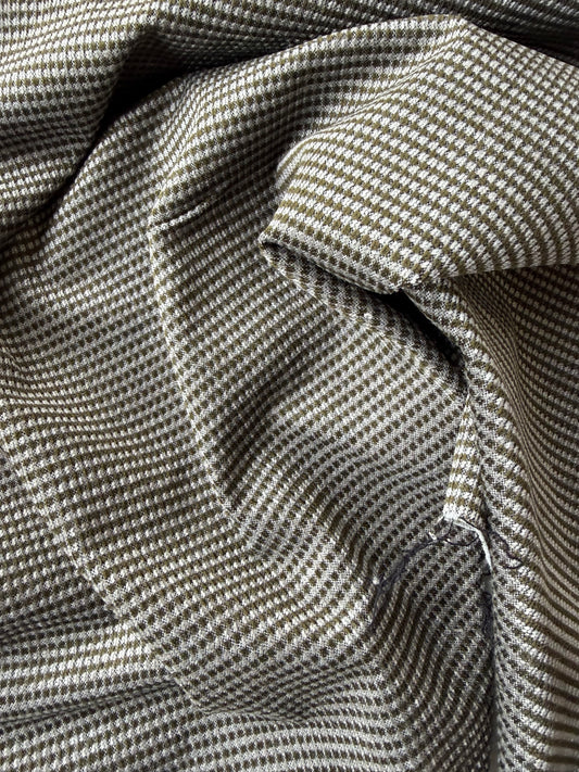 AMI 2.04 khaky yarn dyed  stretch checks