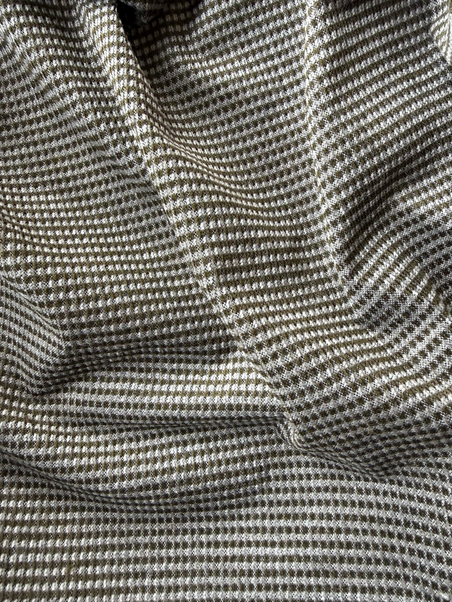 AMI 2.04 khaky yarn dyed  stretch checks