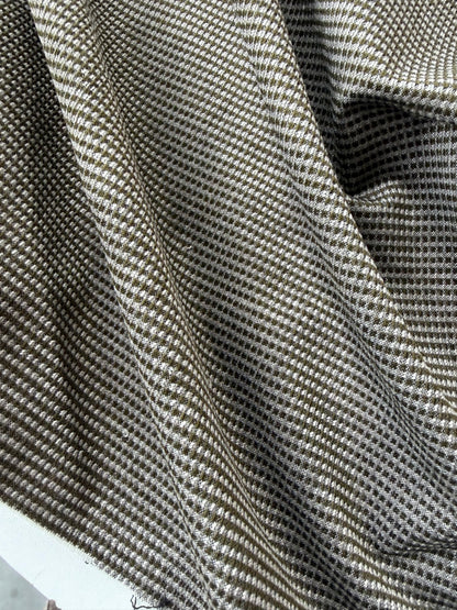 PC AMI 2.04 khaky yarn dyed  stretch checks