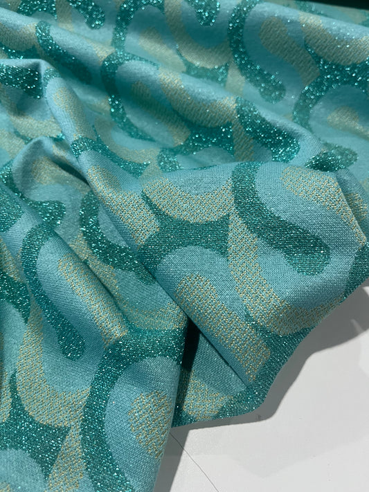 PORTIA 016 jersey jacquard with lurex