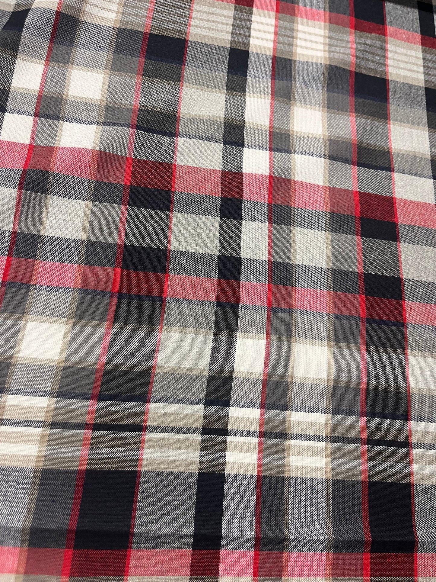 LC CARLOS 003 heavy cotton check red/black