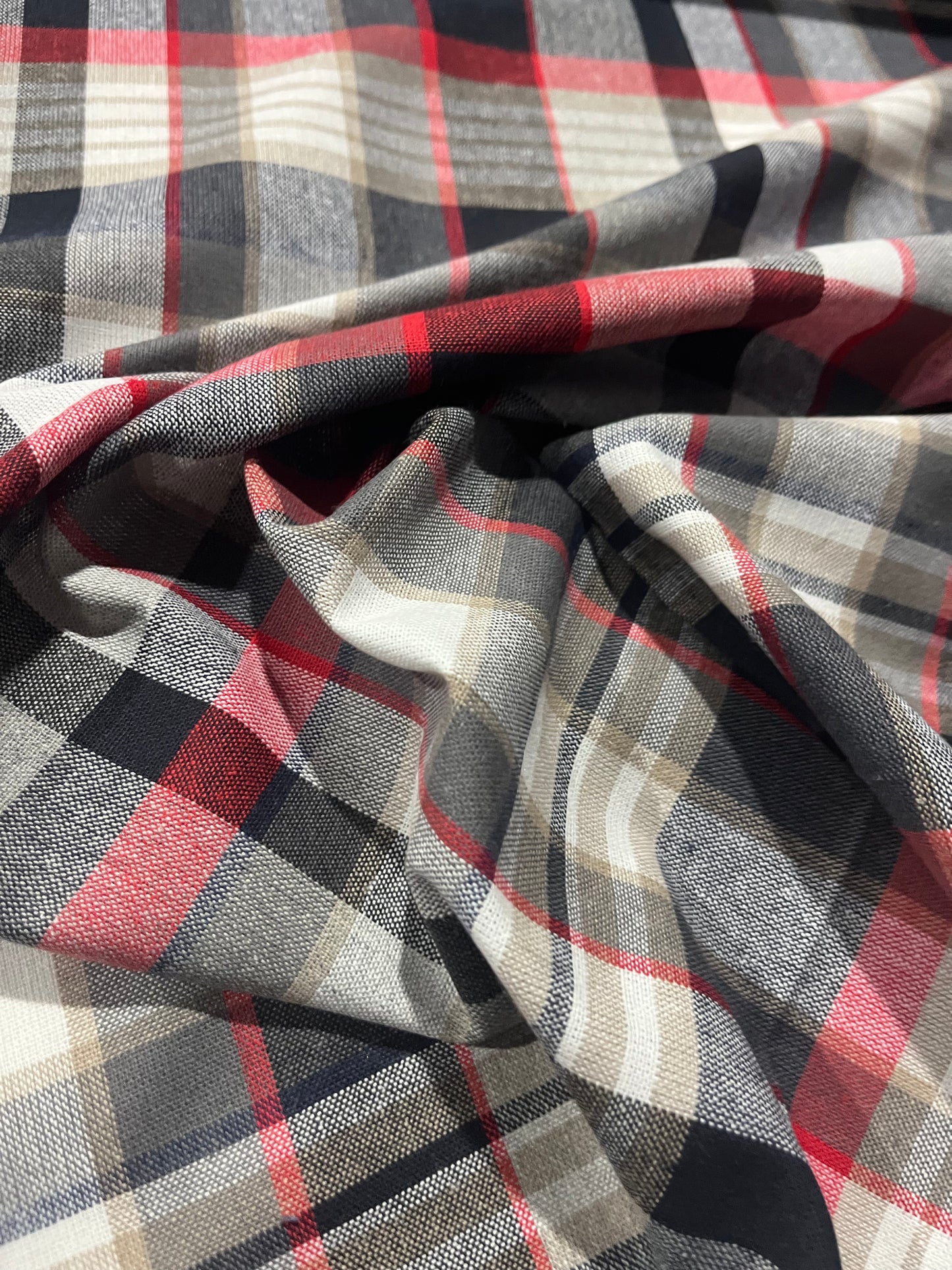 LC CARLOS 003 heavy cotton check red/black